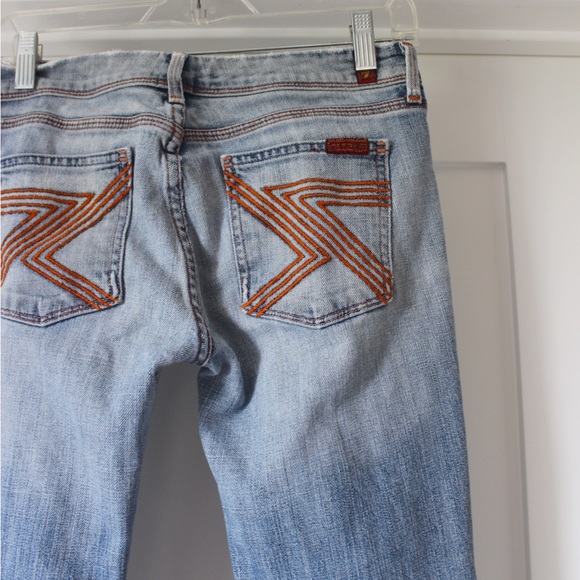 7 For All Mankind "Flynt" Denim Blue Jeans 2000s reminiscent - Picture 6 of 8